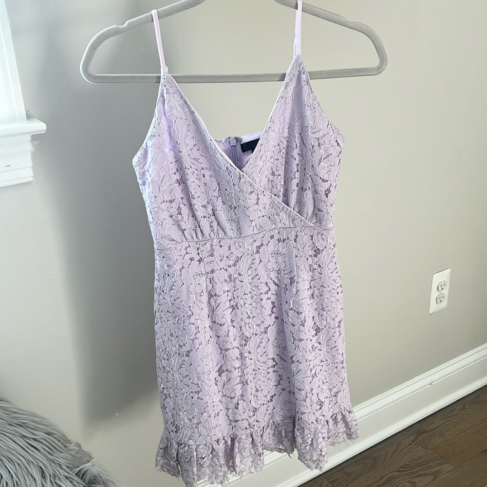 Auqa mini lavender lace dress! Size small